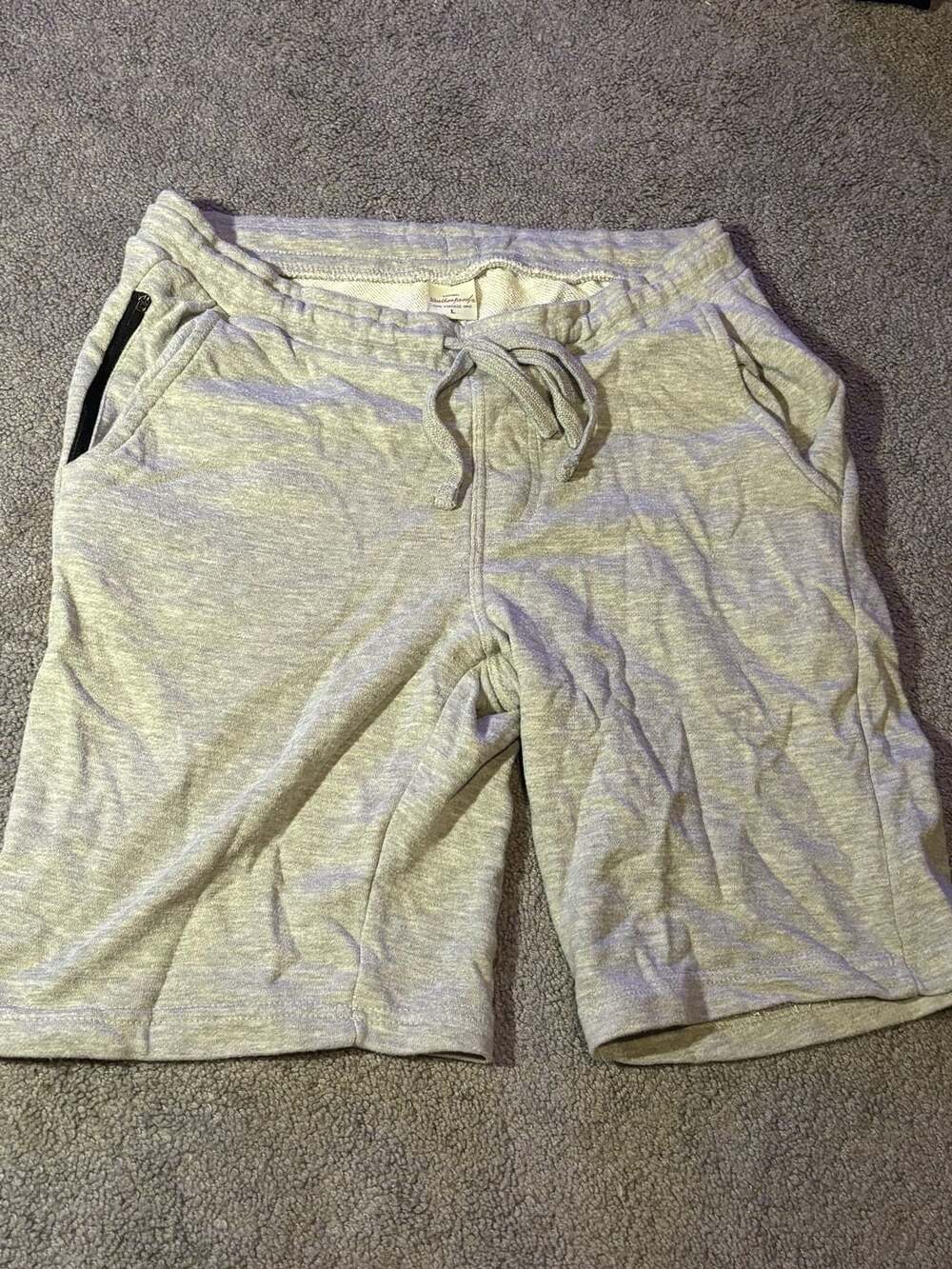Original Weatherproof Vintage Mens Large Gray Athletic Jogger Shorts with string